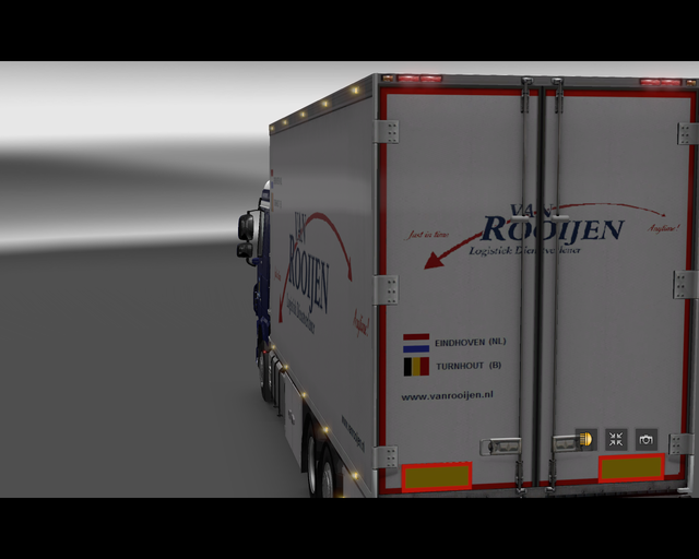 ets2 Daf XF euro6 6x2 BDF van Rooijen Logistiek Ei prive skin ets2