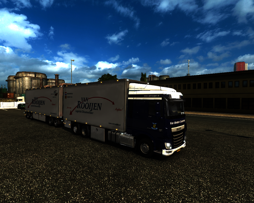 ets2 Daf XF euro6 6x2 BDF + Coolliner tandem van R - prive skin ets2