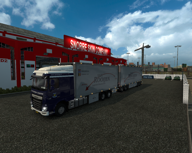 ets2 Daf XF euro6 6x2 BDF + Coolliner tandem van R prive skin ets2