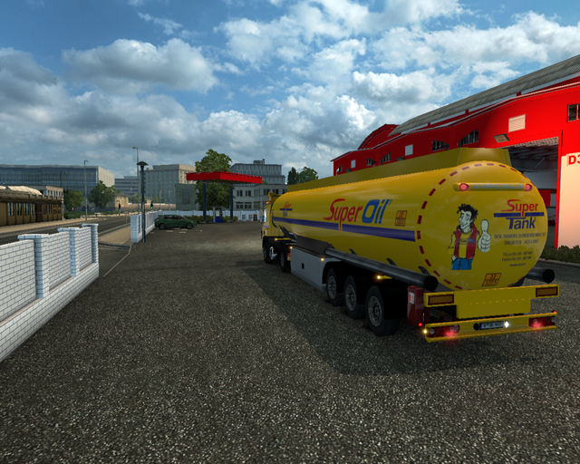 ets2 Daf 85CF 4x2 Lowcan `+ Tank Trailer Super Tan prive skin ets2