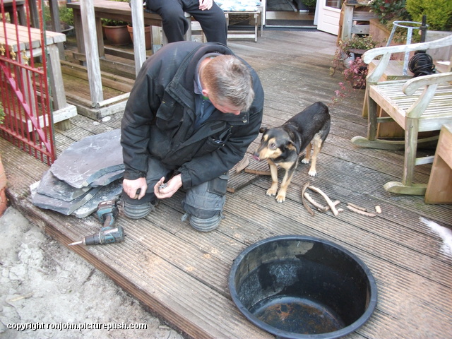 Tuin - Karwei afmaken 14-02-17 (22) Gazon en de voorbereidingen 09+10+13+14-02-17