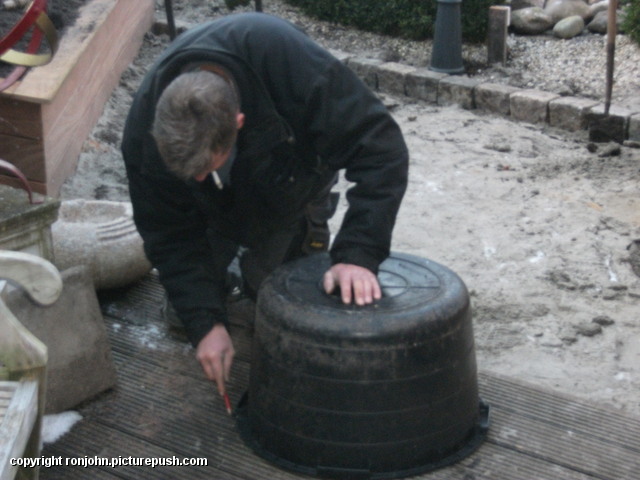 Tuin - Karwei afmaken 14-02-17 (09) Gazon en de voorbereidingen 09+10+13+14-02-17