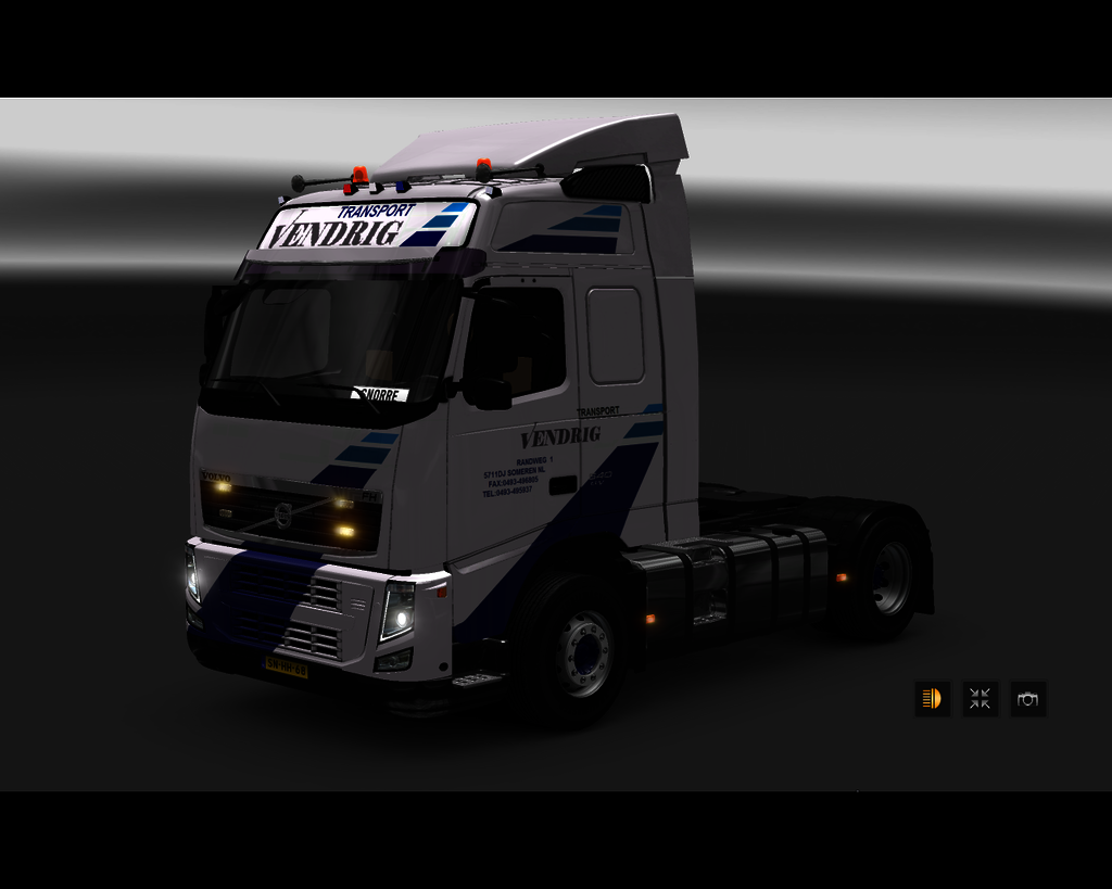 ets2 Volvo Fh 4x2 Vendrig Transport Someren Hollan - prive skin ets2