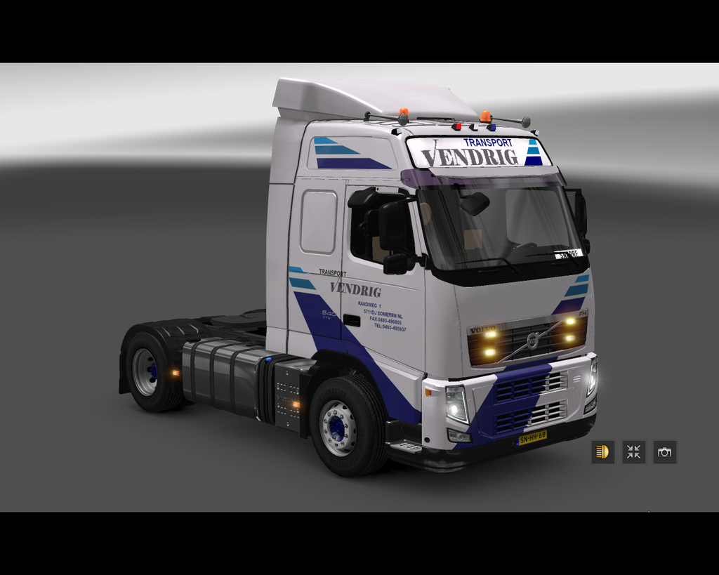 ets2 Volvo Fh 4x2 Vendrig Transport Someren Hollan - prive skin ets2
