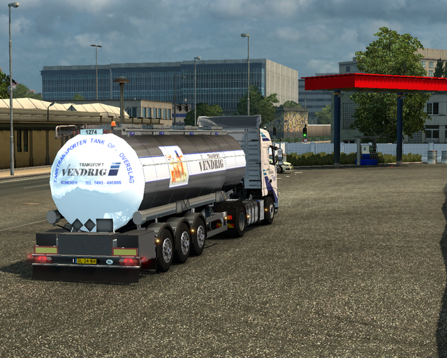 ets2 Volvo Fh 4x2 + Tanktrailer Vendrig Transport  prive skin ets2