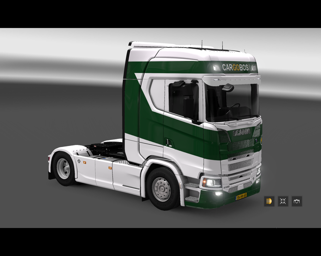 ets2 New Scania S 4x2 Int Transport Cargoboss Maas prive skin ets2