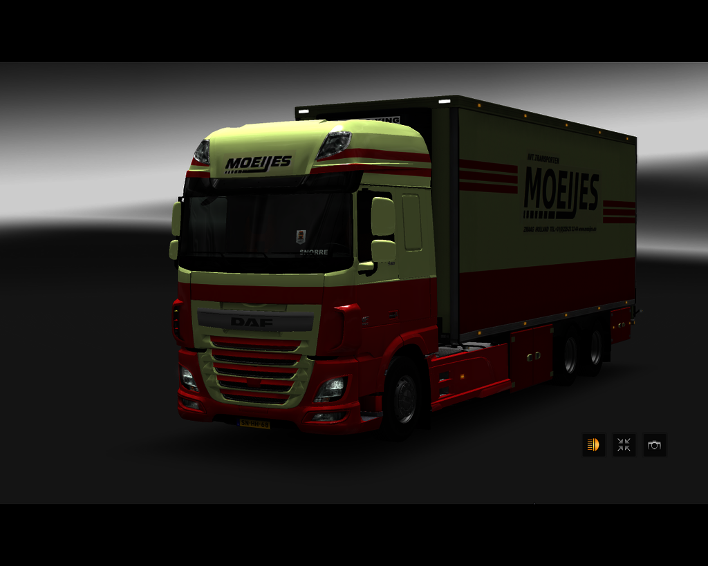 ets2 Daf XF E6 6x4 BDF Int Transport Moeijes Zwaag - prive skin ets2