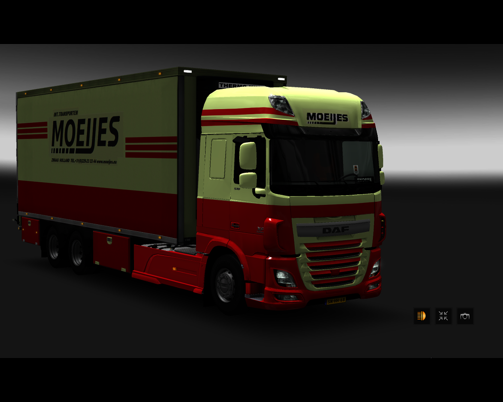 ets2 Daf XF E6 6x4 BDF Int Transport Moeijes Zwaag - prive skin ets2