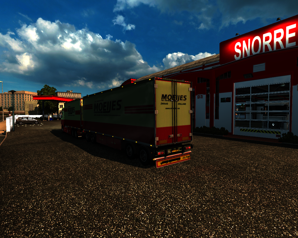 ets2 Daf XF E6 6x4 BDF + Coolliner Tandem Int Tran - prive skin ets2