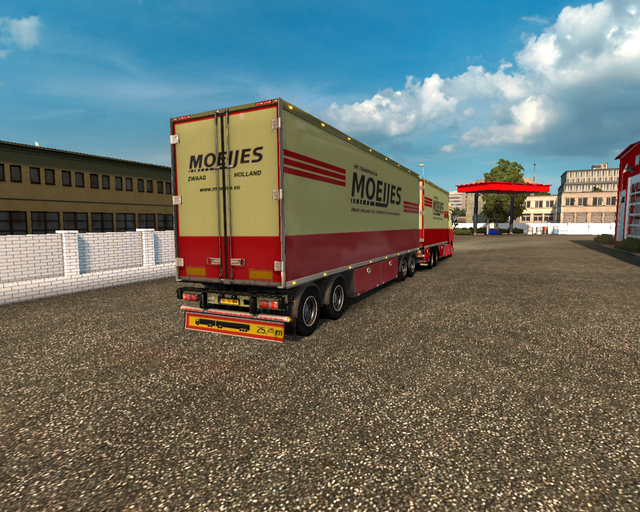 ets2 Daf XF E6 6x4 BDF + Coolliner Tandem Int Tran prive skin ets2