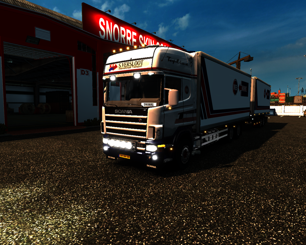 ets2 Scania 164L 6x4 BDF + Tandem S.Versloot / M - prive skin ets2