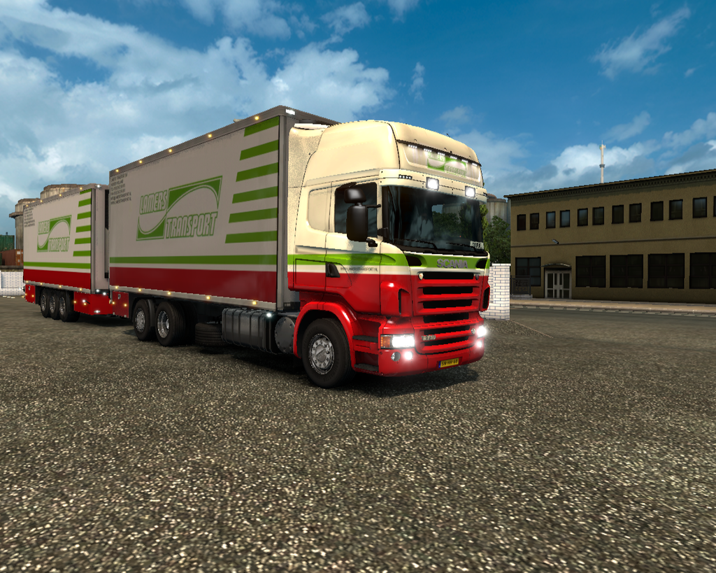 ets Scania R730 6x2 BDF + tandem Lamers Transport  - prive skin ets2
