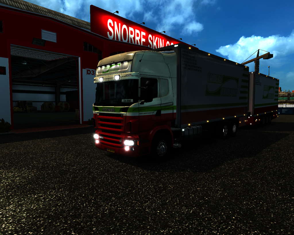 ets Scania R730 6x2 BDF + tandem Lamers Transport  - prive skin ets2