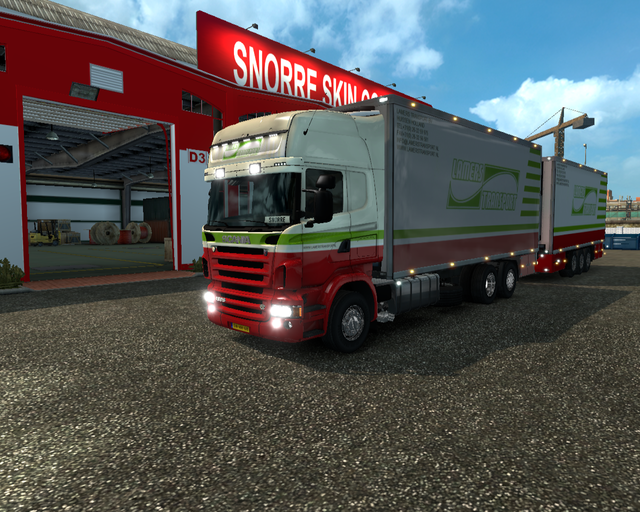 ets Scania R730 6x2 BDF + tandem Lamers Transport  prive skin ets2