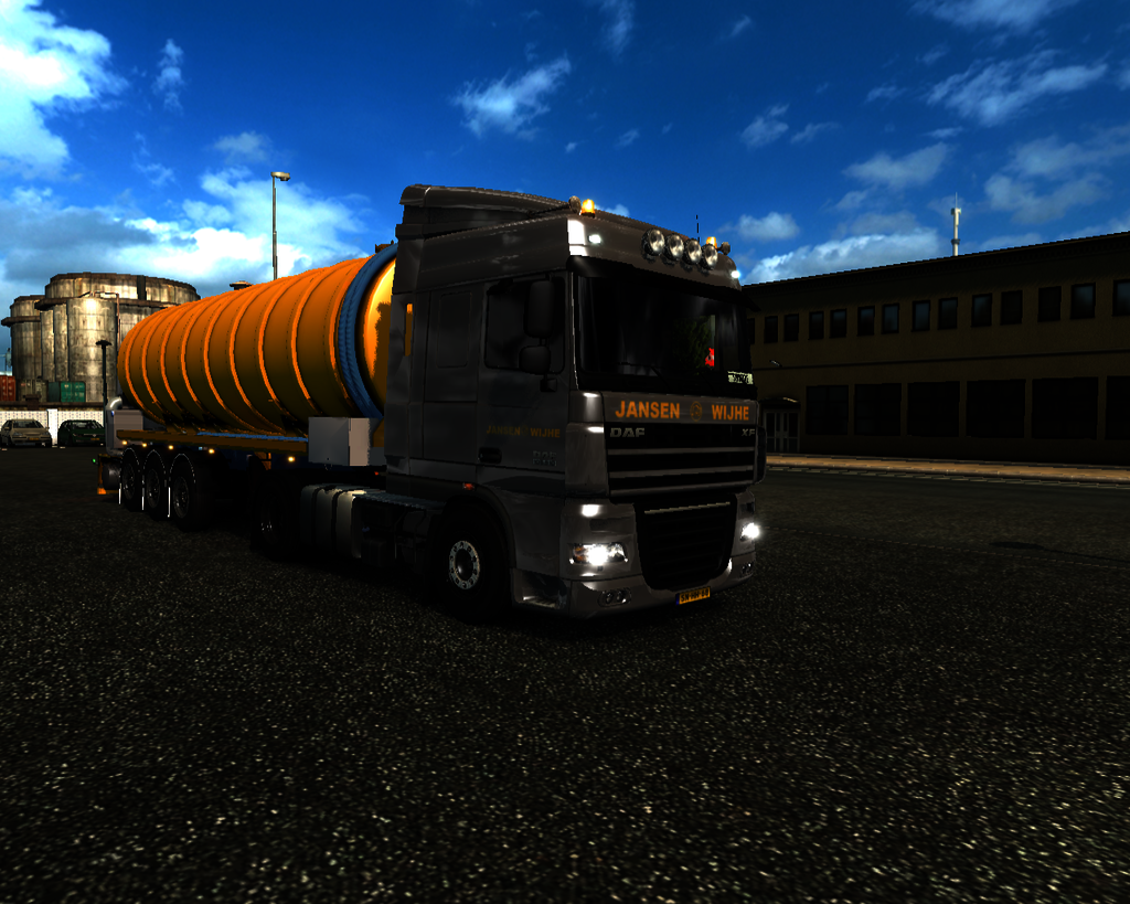 ets2 Daf XF 105 4x2 + Mest trailer Jansen Wijhe Ho - prive skin ets2