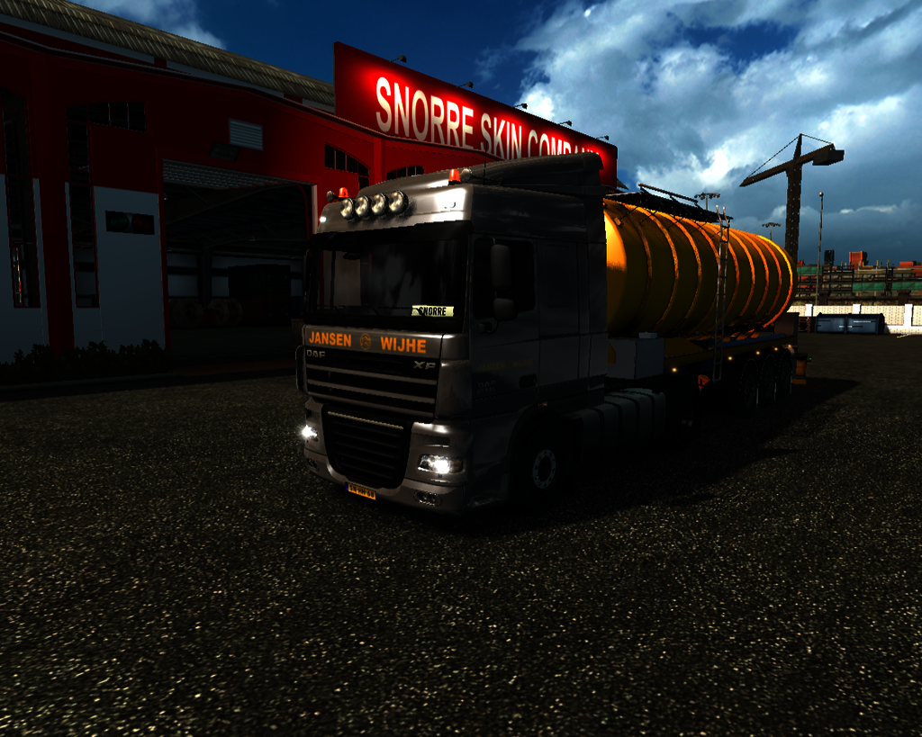 ets2 Daf XF 105 4x2 + Mest trailer Jansen Wijhe Ho - prive skin ets2