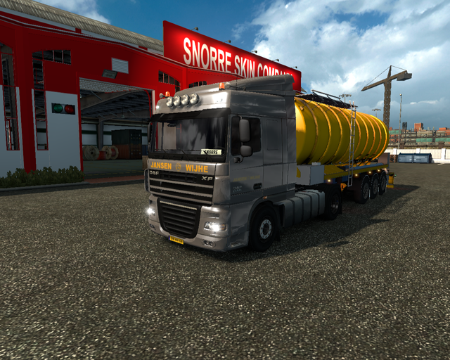 ets2 Daf XF 105 4x2 + Mest trailer Jansen Wijhe Ho prive skin ets2