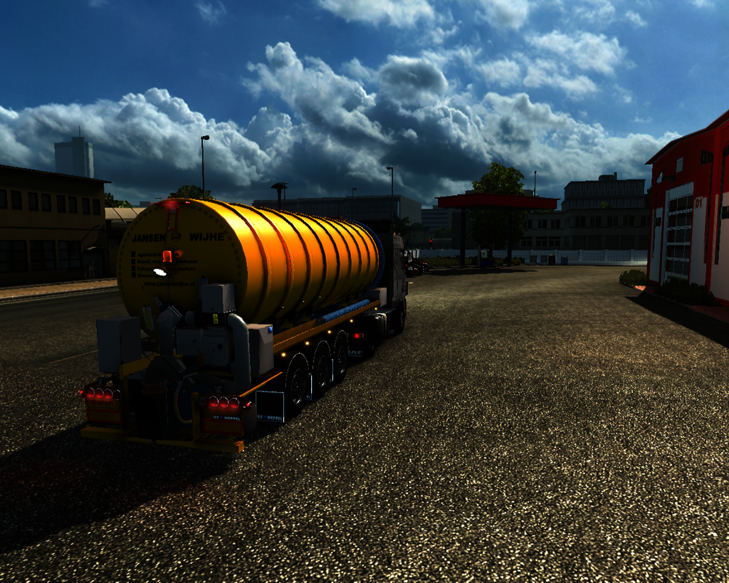 ets2 Daf XF 105 4x2 + Mest trailer Jansen Wijhe Ho - prive skin ets2