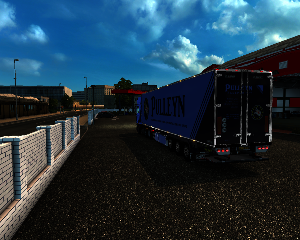 ets2 Daf 95 ATI 6x2 + Koeltrailer Pulleyn transpor - prive skin ets2