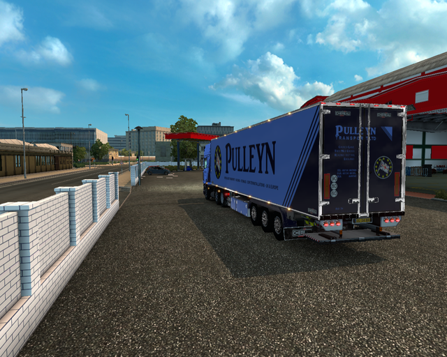 ets2 Daf 95 ATI 6x2 + Koeltrailer Pulleyn transpor prive skin ets2