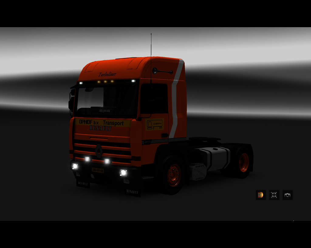 ets2 Renault Major R 340 TI 4x2 Ophof transport bv - prive skin ets2