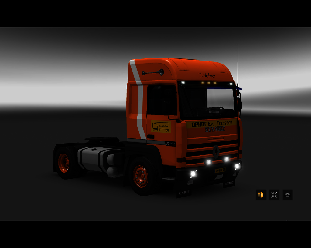 ets2 Renault Major R 340 TI 4x2 Ophof transport bv - prive skin ets2