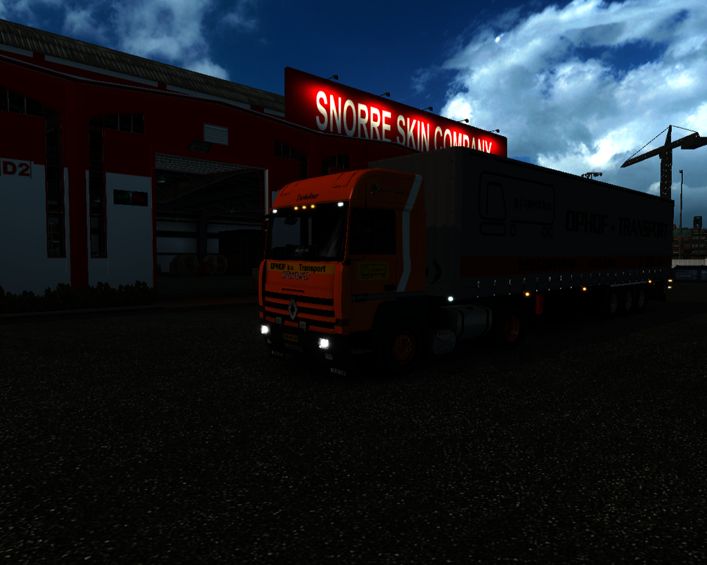 ets2 Renault Major R 340 TI 4x2 + zeiltrailer Opho - prive skin ets2