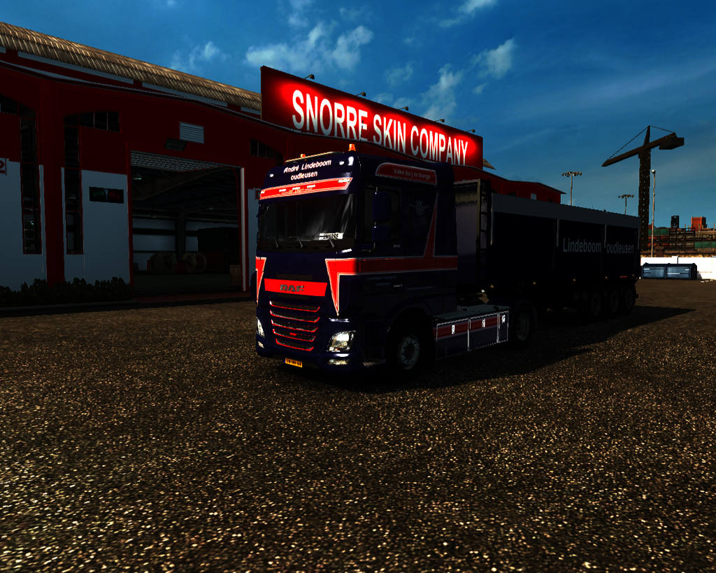 ets2 Daf XF E6 4x2 lowcab + Bulthuis Kipper AndrÃ© - prive skin ets2