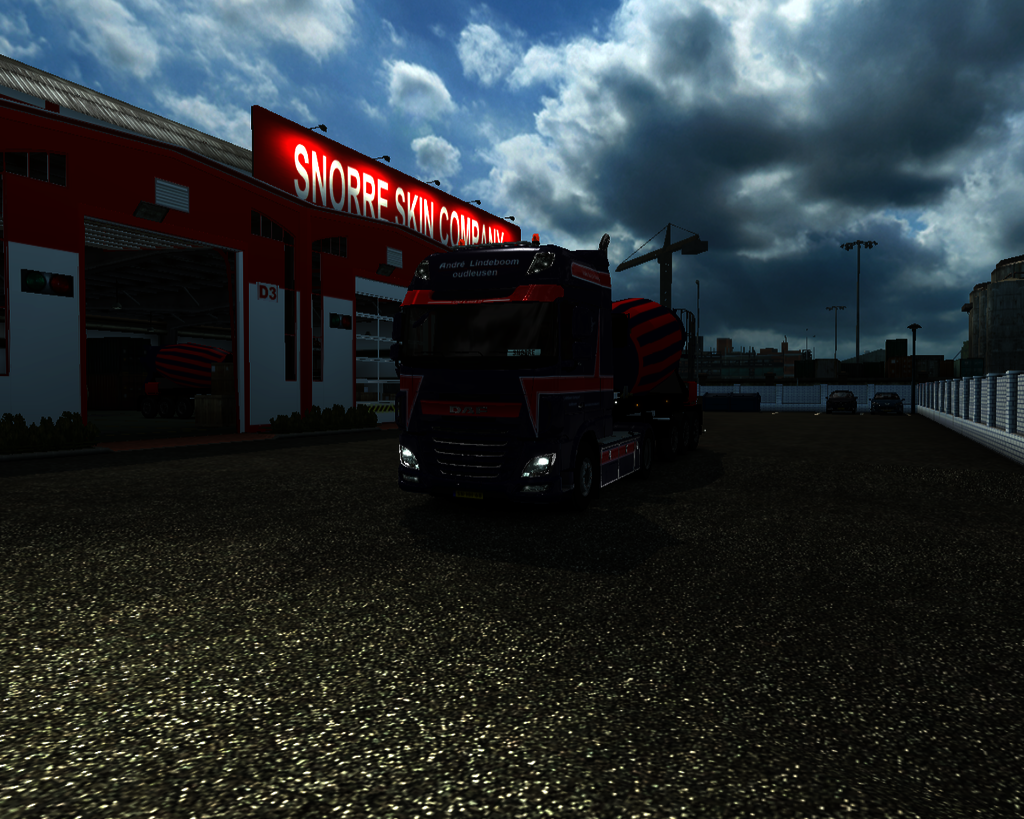 ets2 Daf XF e6 Spacecab 4x2 + beton mixer AndrÃ© L - prive skin ets2