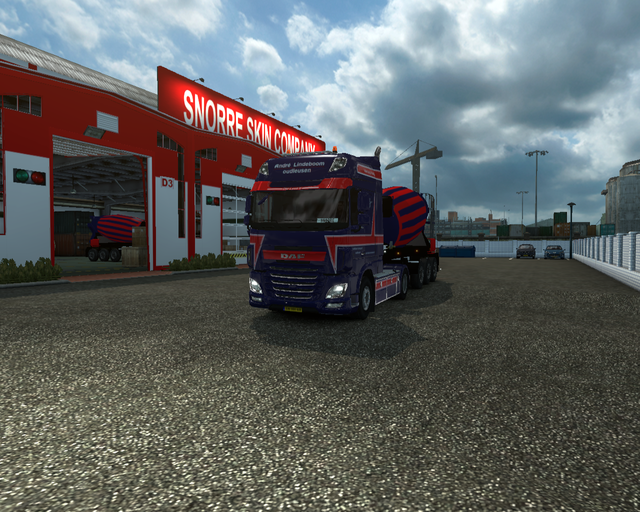 ets2 Daf XF e6 Spacecab 4x2 + beton mixer AndrÃ© L prive skin ets2