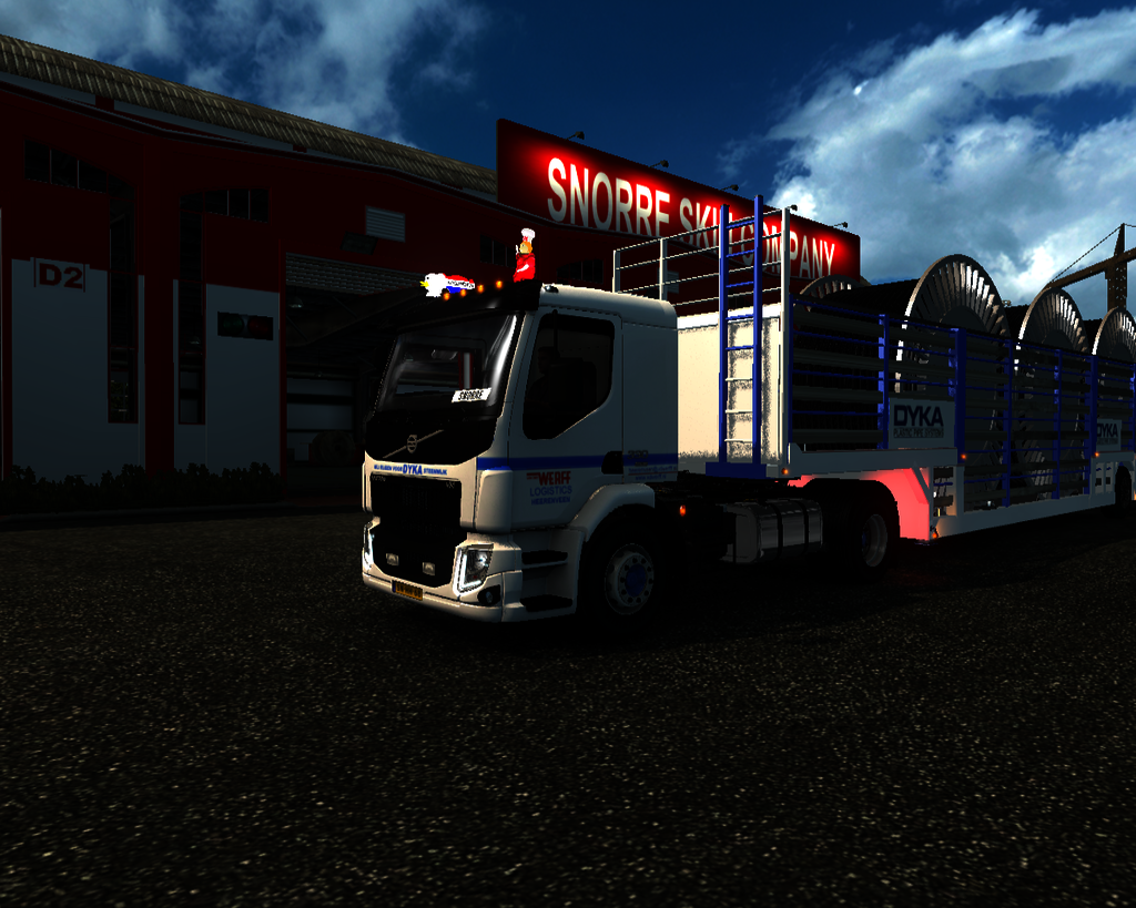 ets2 Volvo VM 330 I shift 4x2 + 1 asser haspeltrai - prive skin ets2