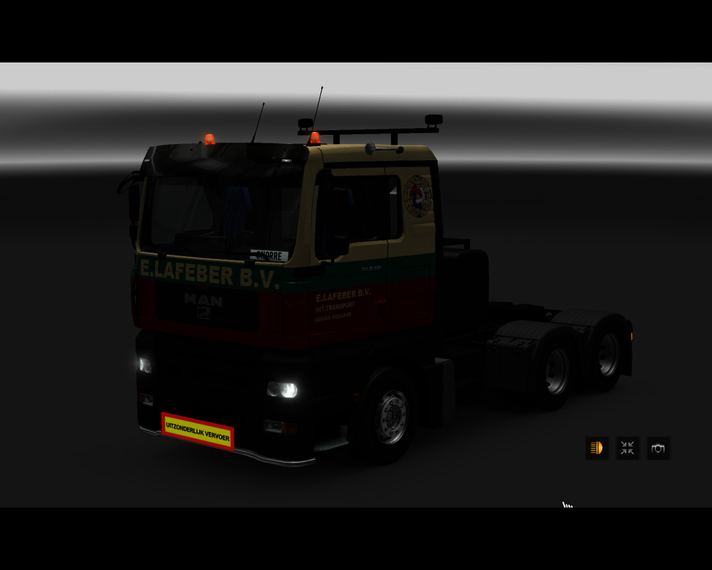 ets2 MAN TGA 33.660 6x4 E.Lafeber B.V. Int - prive skin ets2