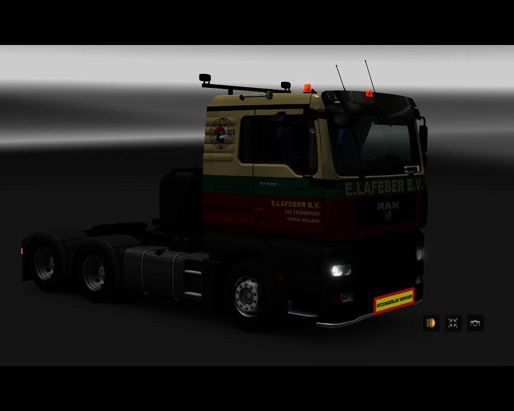 ets2 MAN TGA 33.660 6x4 E.Lafeber B.V. Int - prive skin ets2