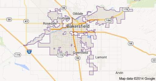 Bakersfield-Map Student Movers-Bakersfield