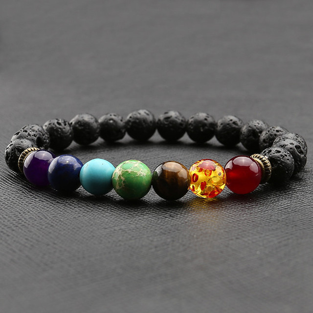 bracelets-healing-7-chakras-obsidian-volcanic-ston Orbs