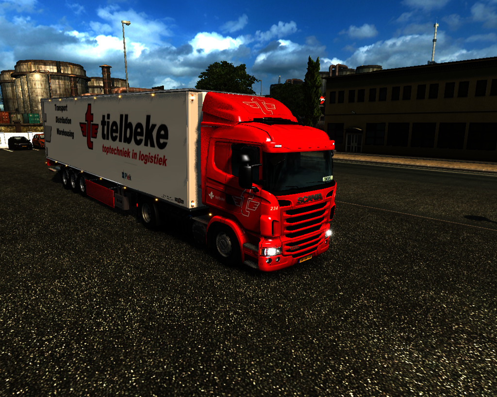 ets2 Scania Normal R450 4x2 + Chereau Coolliner Ti - prive skin ets2