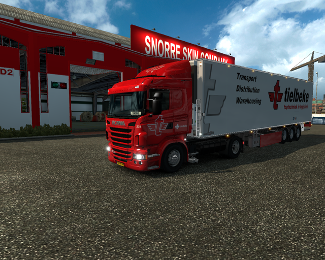 ets2 Scania Normal R450 4x2 + Chereau Coolliner Ti prive skin ets2