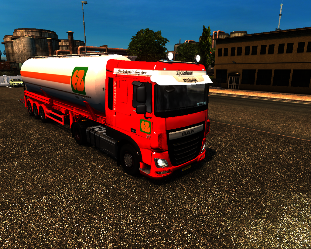 ets2 Daf XF E6 4x2 + Silotrailer Zijderlaan Transp - prive skin ets2