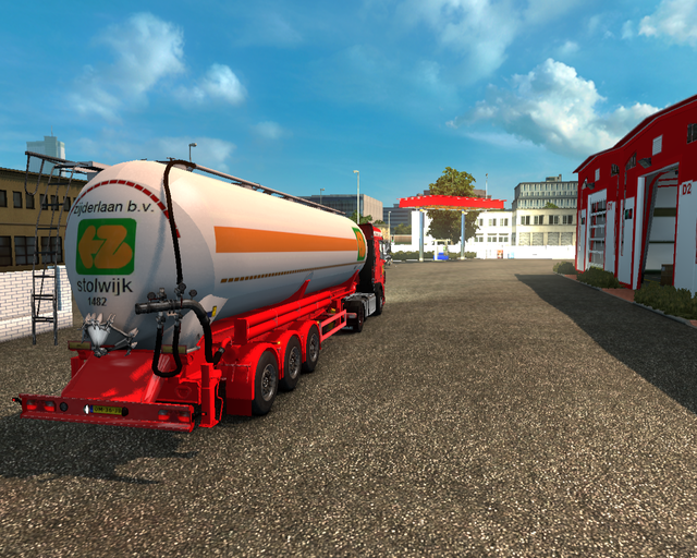 ets2 Daf XF E6 4x2 + Silotrailer Zijderlaan Transp prive skin ets2