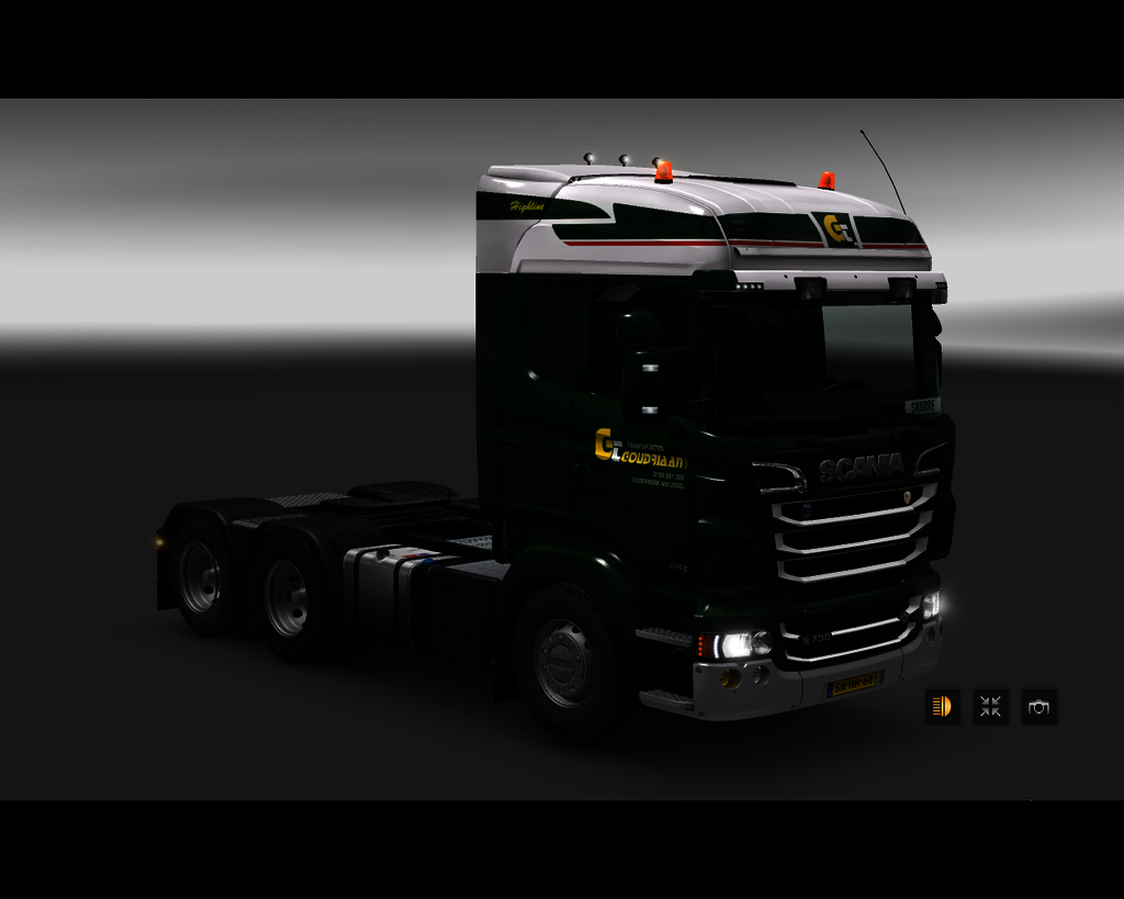 ets2 Scania R730 6x4 Goudriaan Transport B.V - prive skin ets2