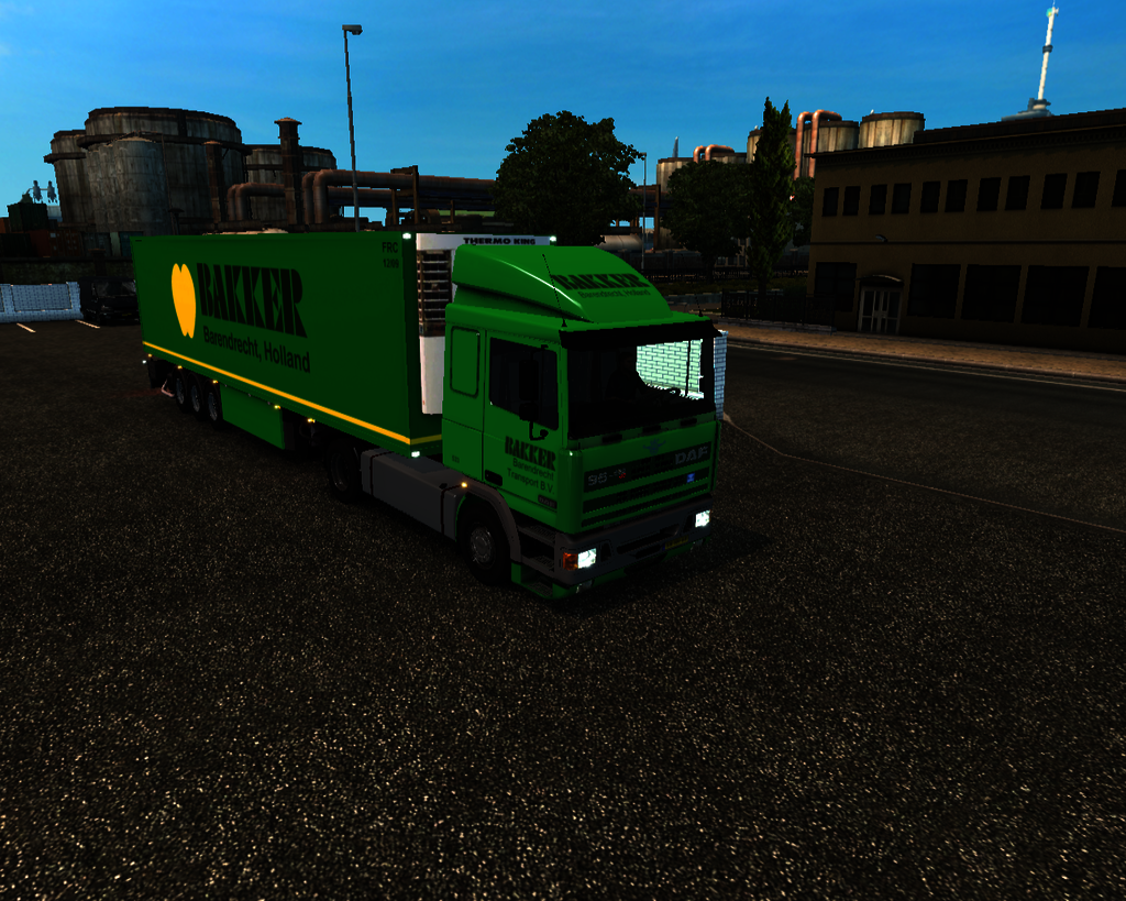 ets2 Daf 95 ATI 4x2 lowcab + Coolliner Bakker Tran - prive skin ets2