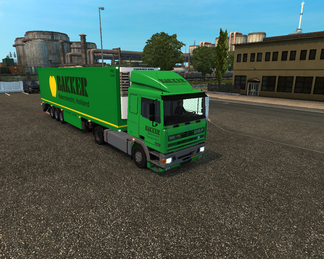 ets2 Daf 95 ATI 4x2 lowcab + Coolliner Bakker Tran prive skin ets2