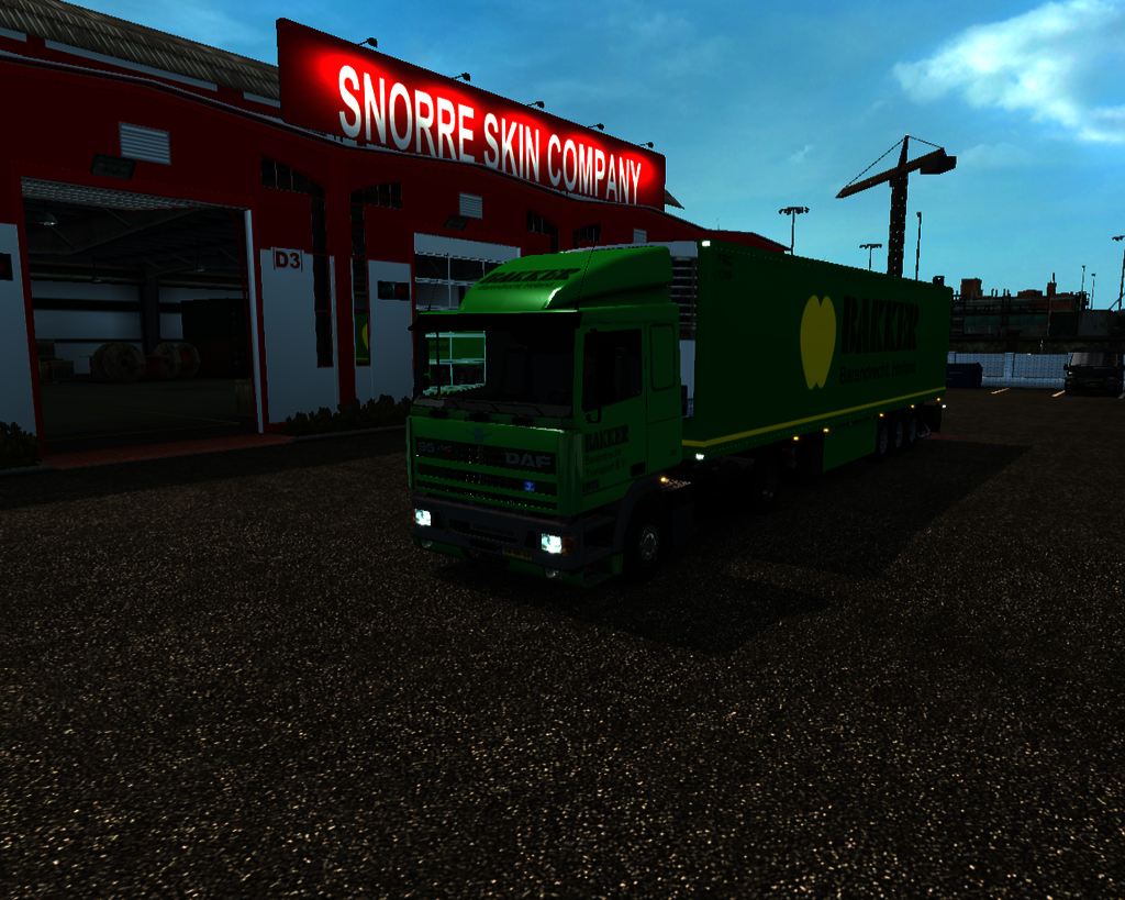 ets2 Daf 95 ATI 4x2 lowcab + Coolliner Bakker Tran - prive skin ets2