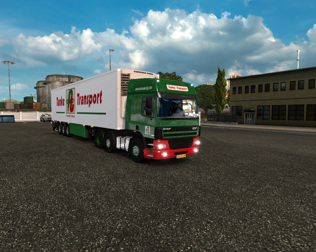 ets2 Daf CF 85 Spacecab 6x2 Chereau Coolliner Tank - prive skin ets2