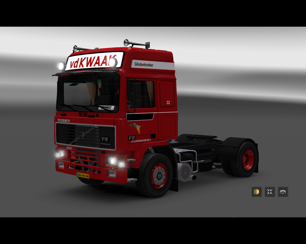 ets2 Volvo F12 Globetrotter 4x2 J. v.d - prive skin ets2