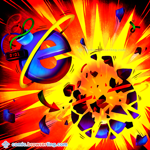 Internet Exploder - Web joke Tech Jokes