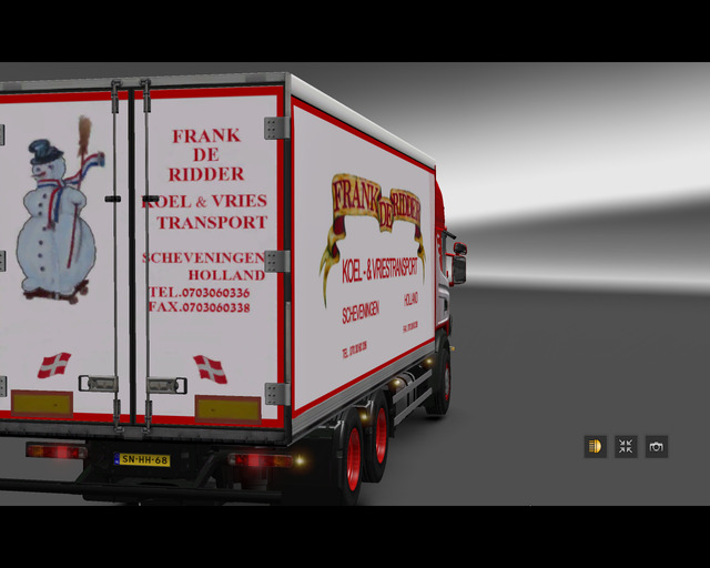 ets2 Scania 144L 6x4 BDF Frank de Ridder Schevenin prive skin ets2