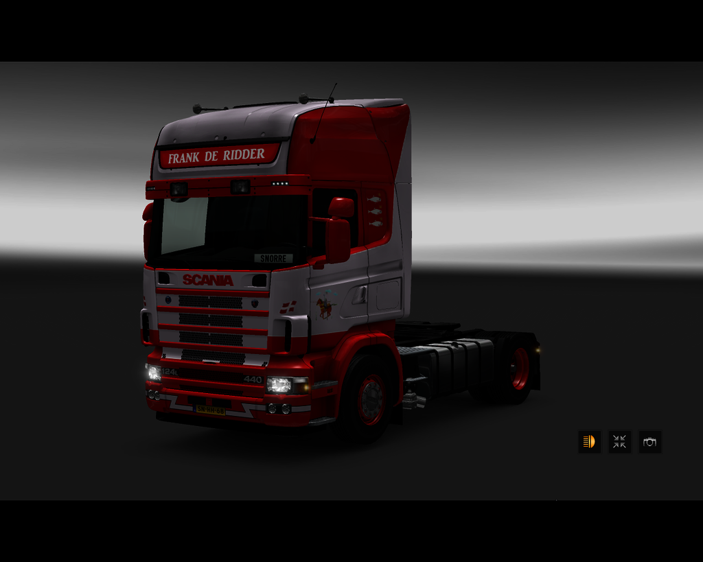 ets2 Scania 124L 440 4x2 Frank de Ridder Schevenin - prive skin ets2