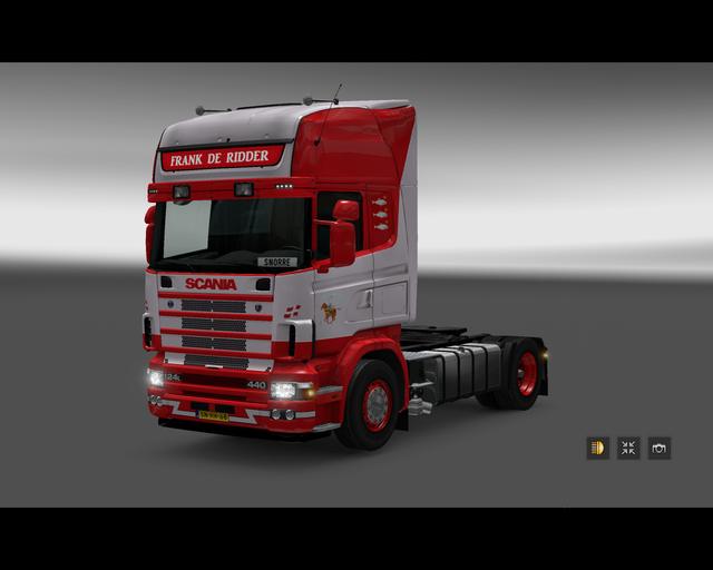 ets2 Scania 124L 440 4x2 Frank de Ridder Schevenin prive skin ets2