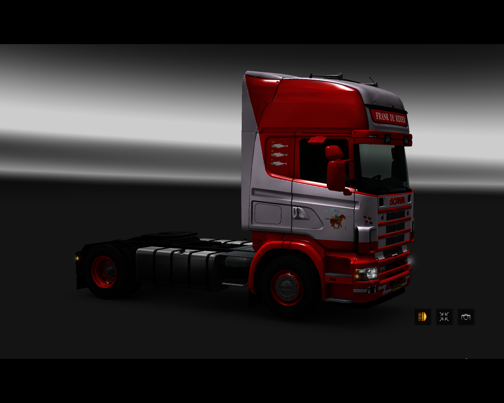 ets2 Scania 124L 440 4x2 Frank de Ridder Schevenin - prive skin ets2